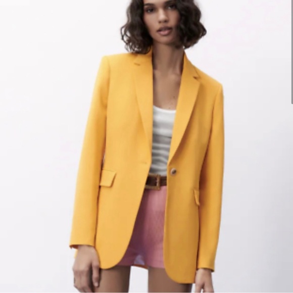 Zara Yellow Size S Blazer - Picture 9 of 10